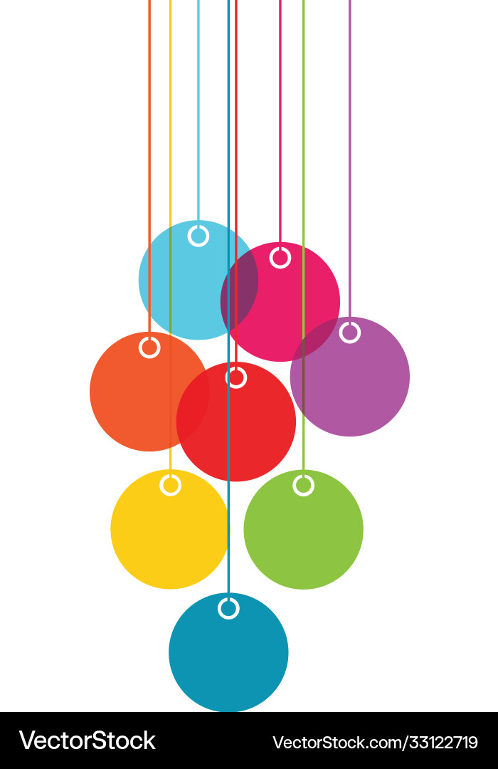 Color lampions Color lampions vector image