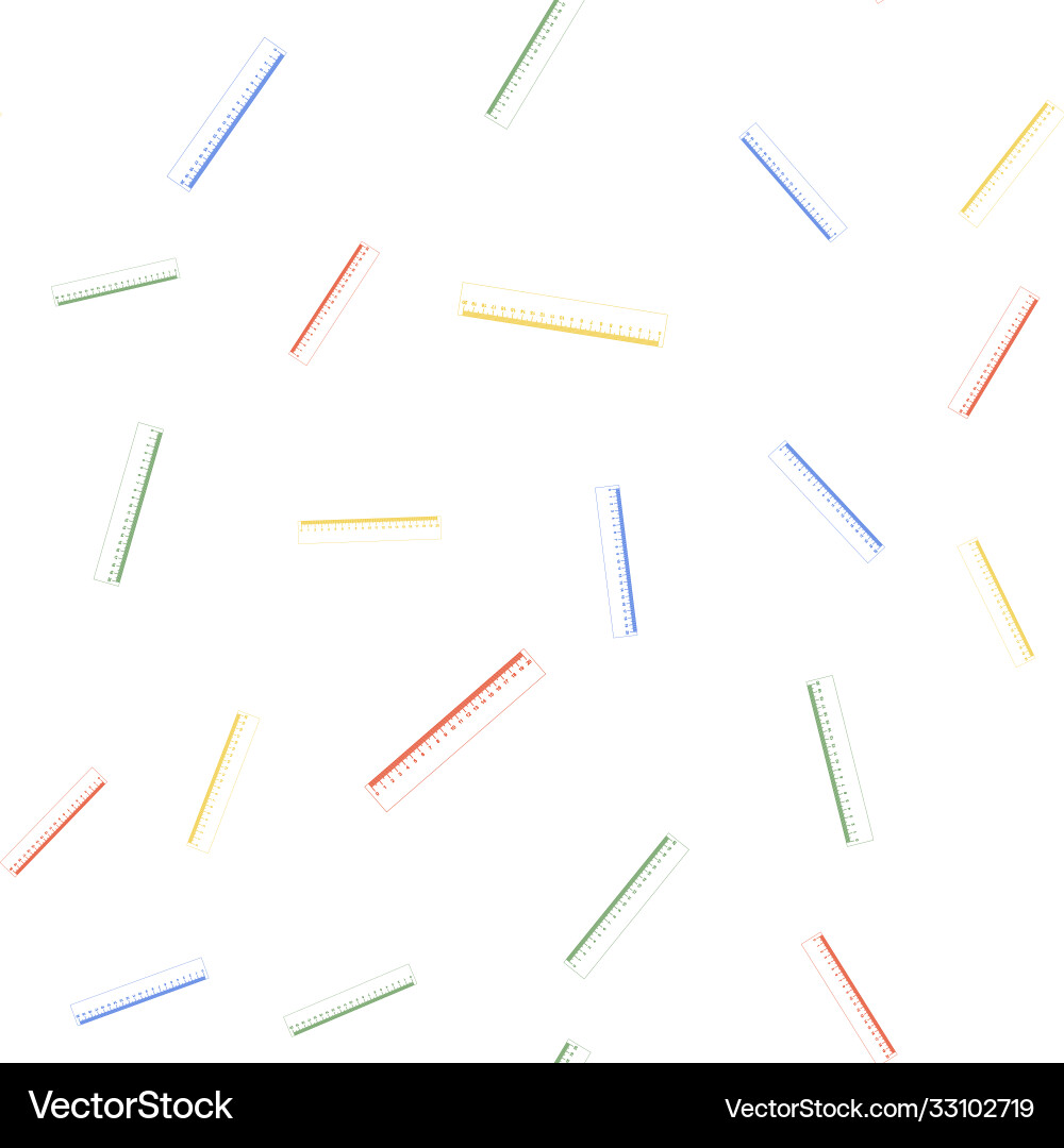 Color ruler icon isolated seamless pattern Color ruler icon isolated seamless pattern vector image