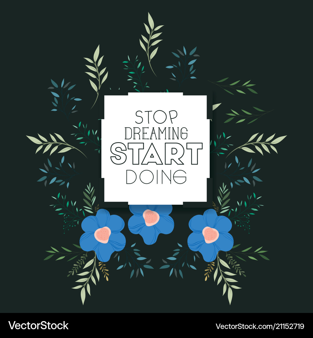 Dreams message with hand made font Vector Image