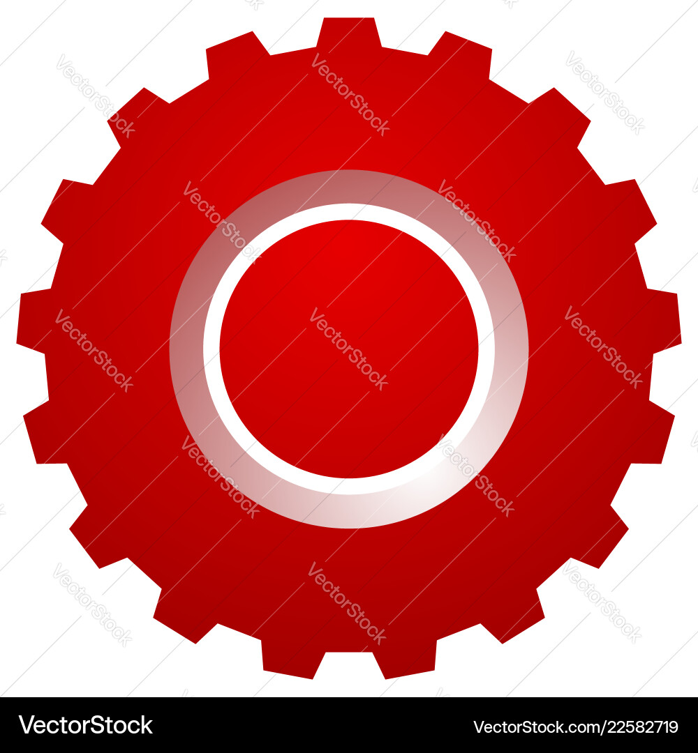 Gearwheel Icon - Machinery & Automation Vector Image