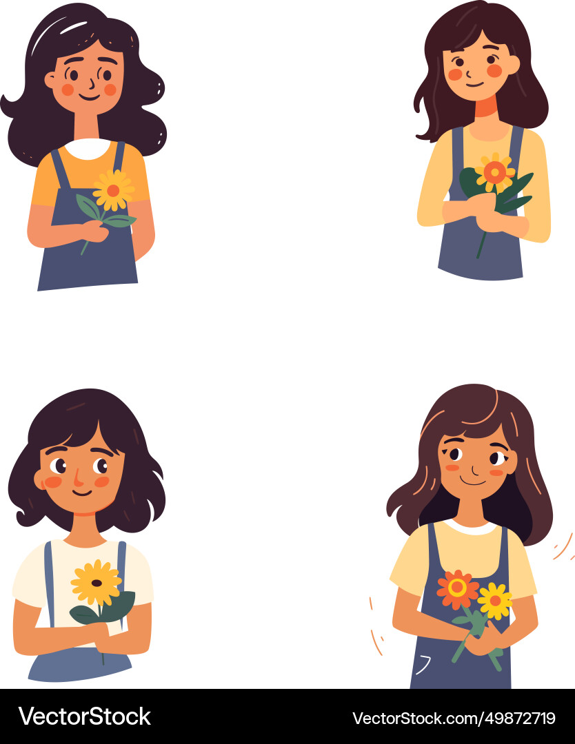 Image is a showing four Image is a showing four vector image