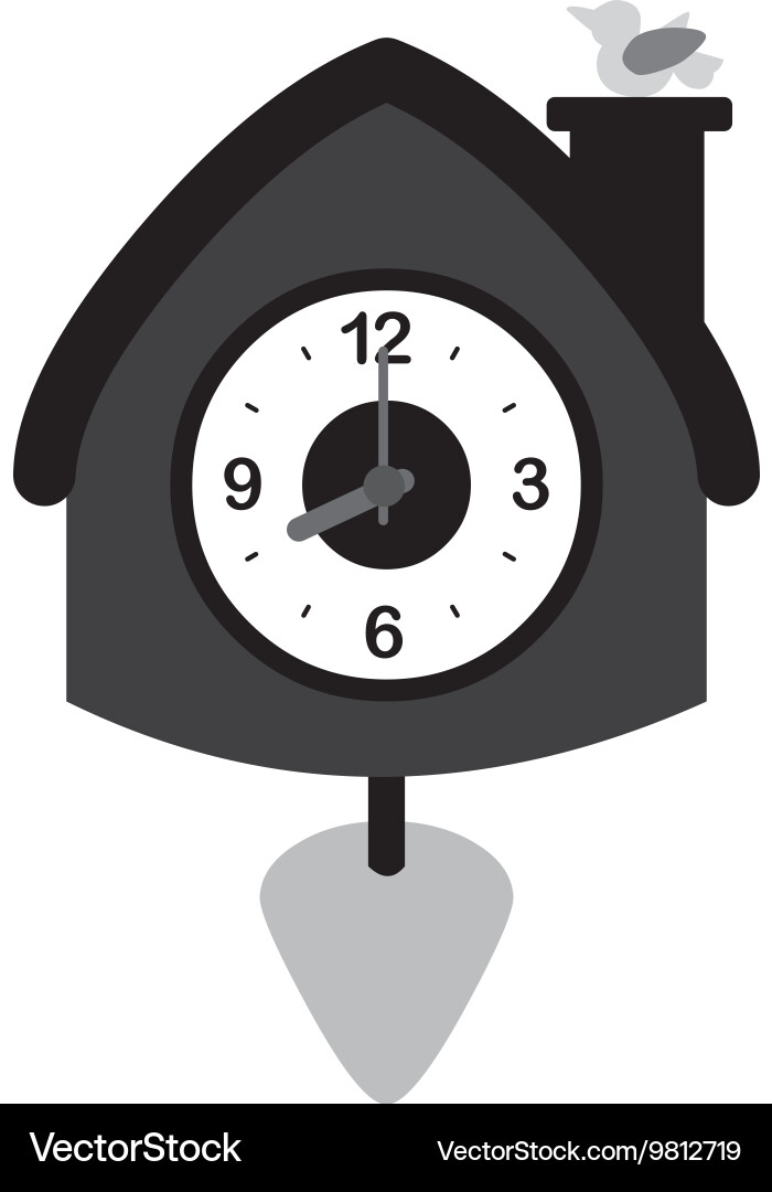 Time and clock line icon design vector image