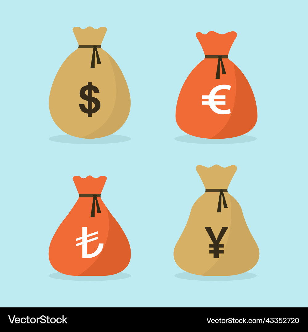 A set of different types A set of different types Vector Image