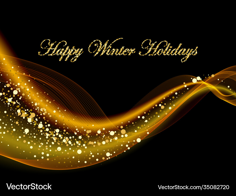 Abstract shiny color gold wave design element Abstract shiny color gold wave design element vector image