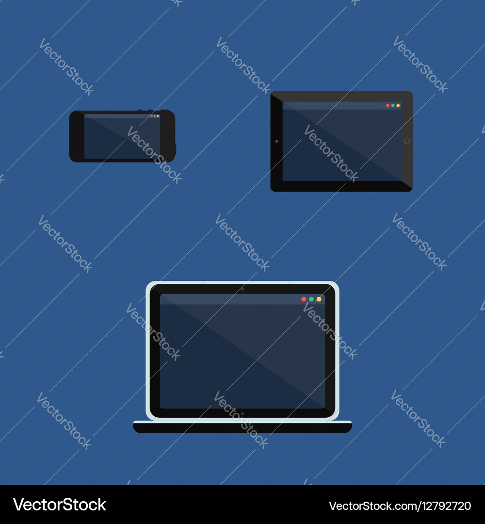 Adaptive design web template vector image