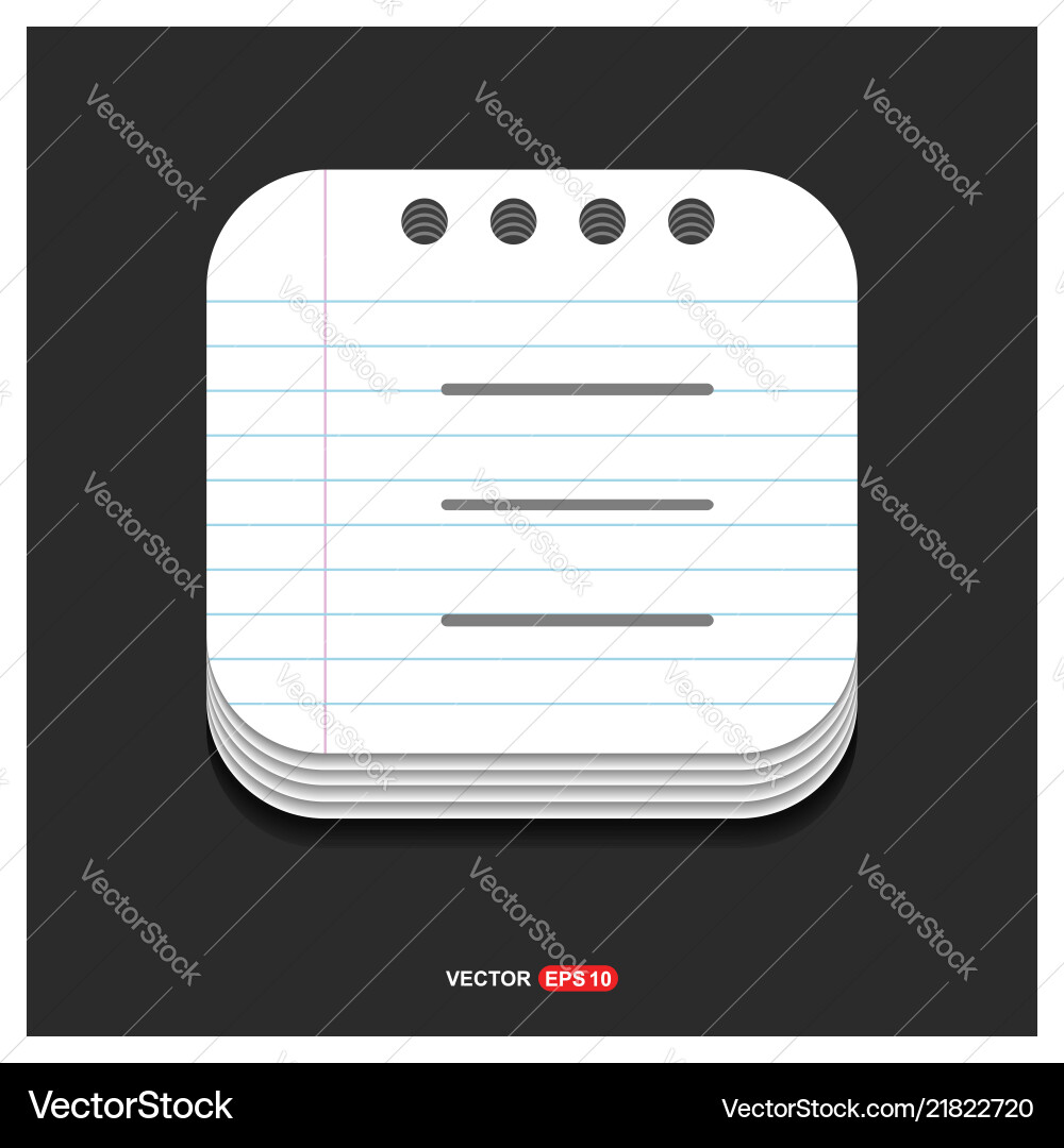 Align text icon gray on notepad style Align text icon gray on notepad style vector image
