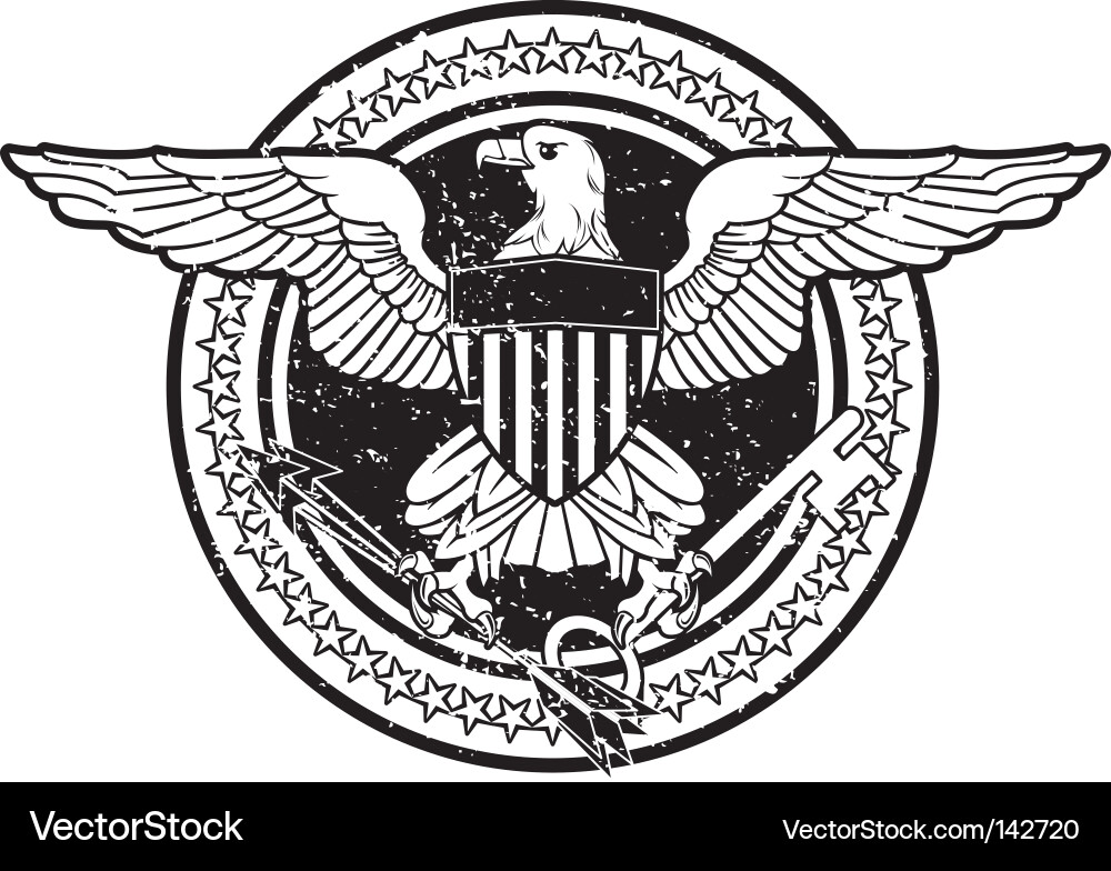 American Symbol Stamp vector image