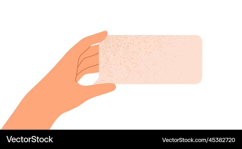 Blank speech bubble in hand empty paper dialog Blank speech bubble in hand empty paper dialog vector image