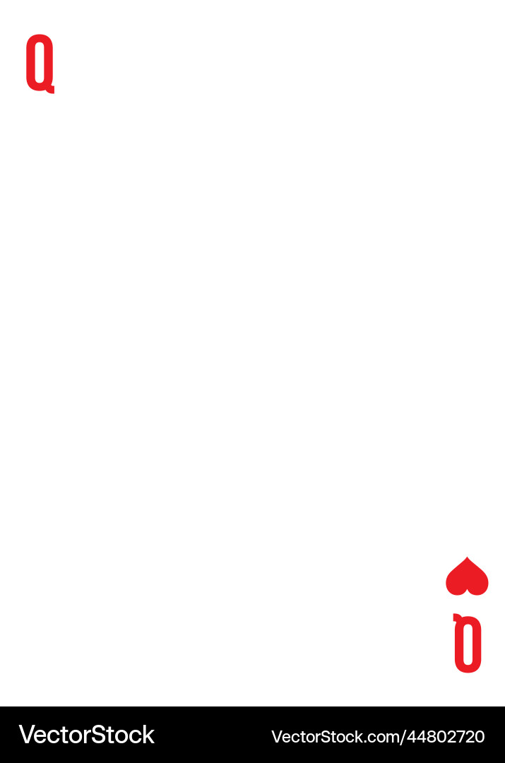 Custom of playing card template for any design Vector Image
