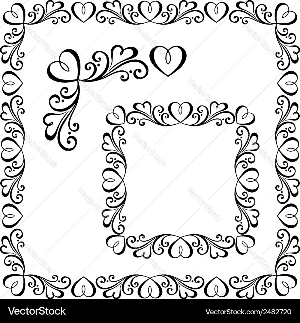 Elegant Scroll Frame vector image