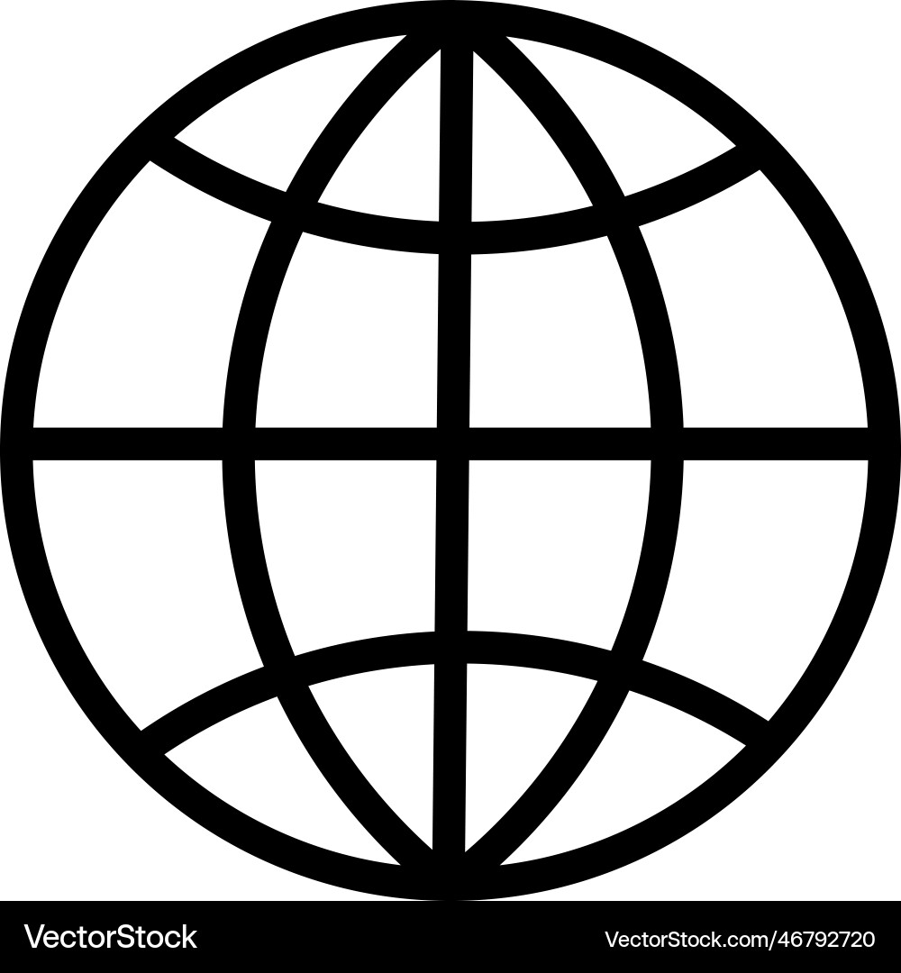 Globe Earth World Icons Royalty Free Vector Image