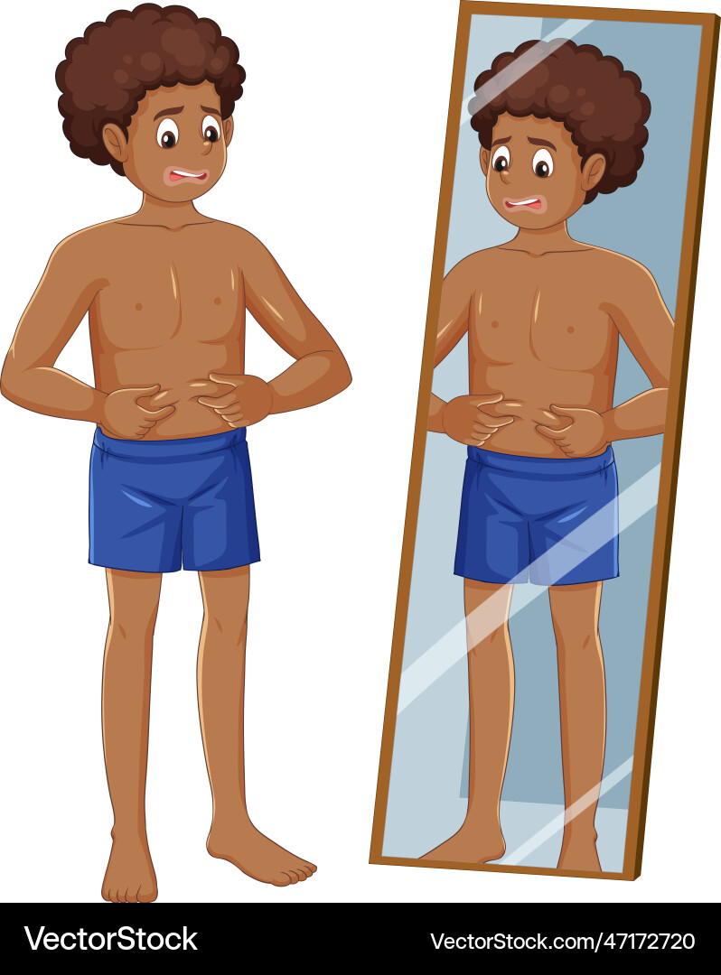 puberty boys Puberty boy experiencing physical changes Vector Image