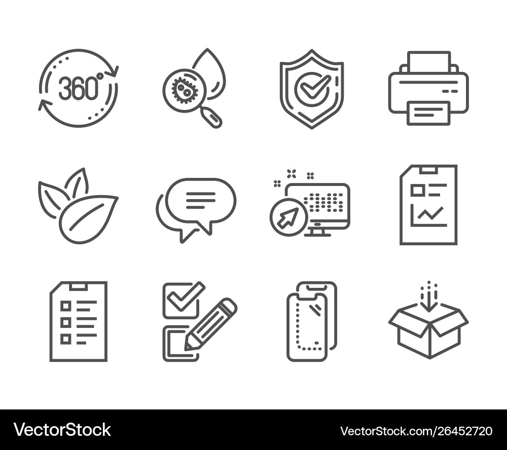 Set technology icons such as text message get Set technology icons such as text message get vector image