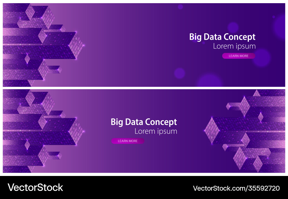 Technology background big data concept binary Technology background big data concept binary vector image