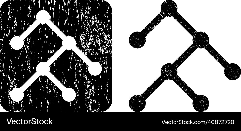 Textured binary structure carved imprint Textured binary structure carved imprint Vector Image