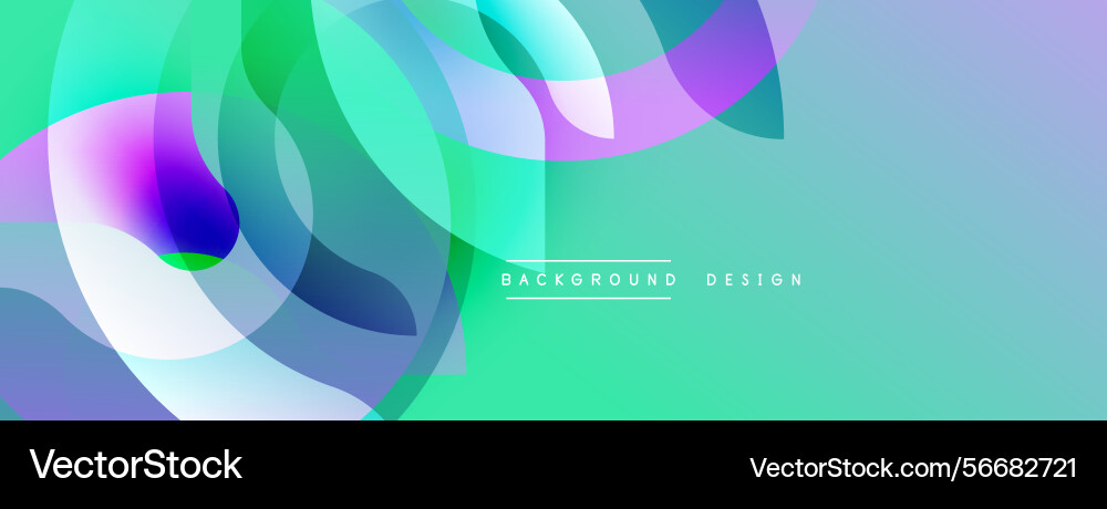 Abstract fluid shapes overlap creating vibrant Abstract fluid shapes overlap creating vibrant Vector Image