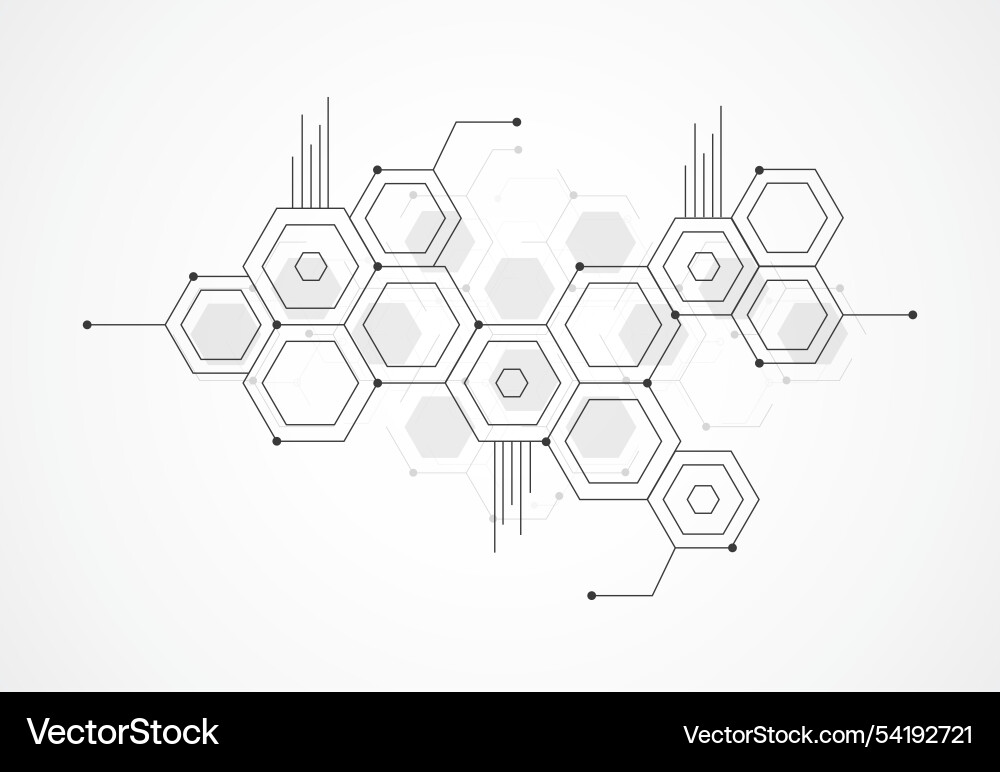 Abstract hexagonal molecular structures Abstract hexagonal molecular structures vector image
