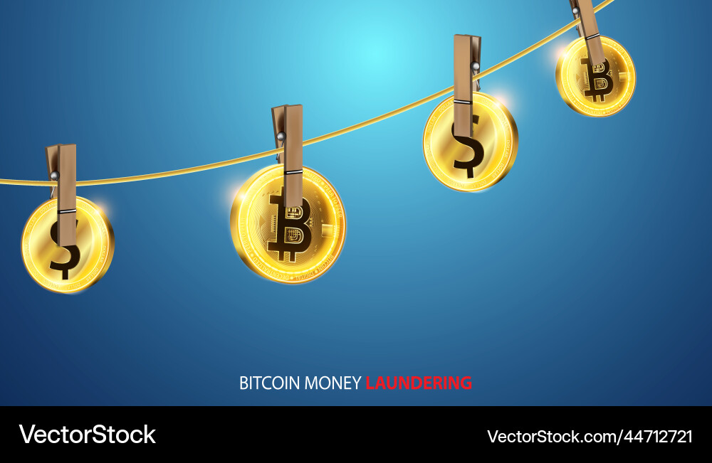 Abstraktes Bild von Bitcoins und Dollarmünzen Abstraktes Bild von Bitcoins und Dollarmünzen vektorbild