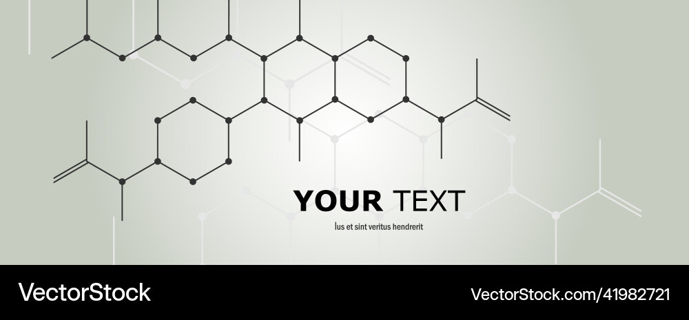 Chemistry abstract background with hexagonal Chemistry abstract background with hexagonal vector image