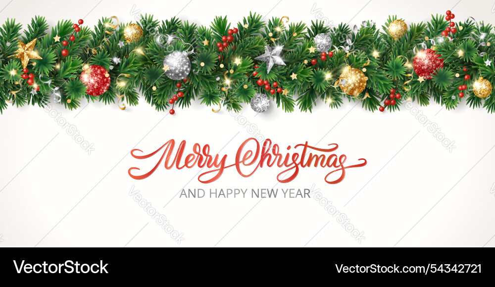 Christmas holiday background tree Royalty Free Vector Image