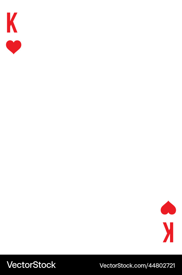 Custom of playing card template for any design Vector Image