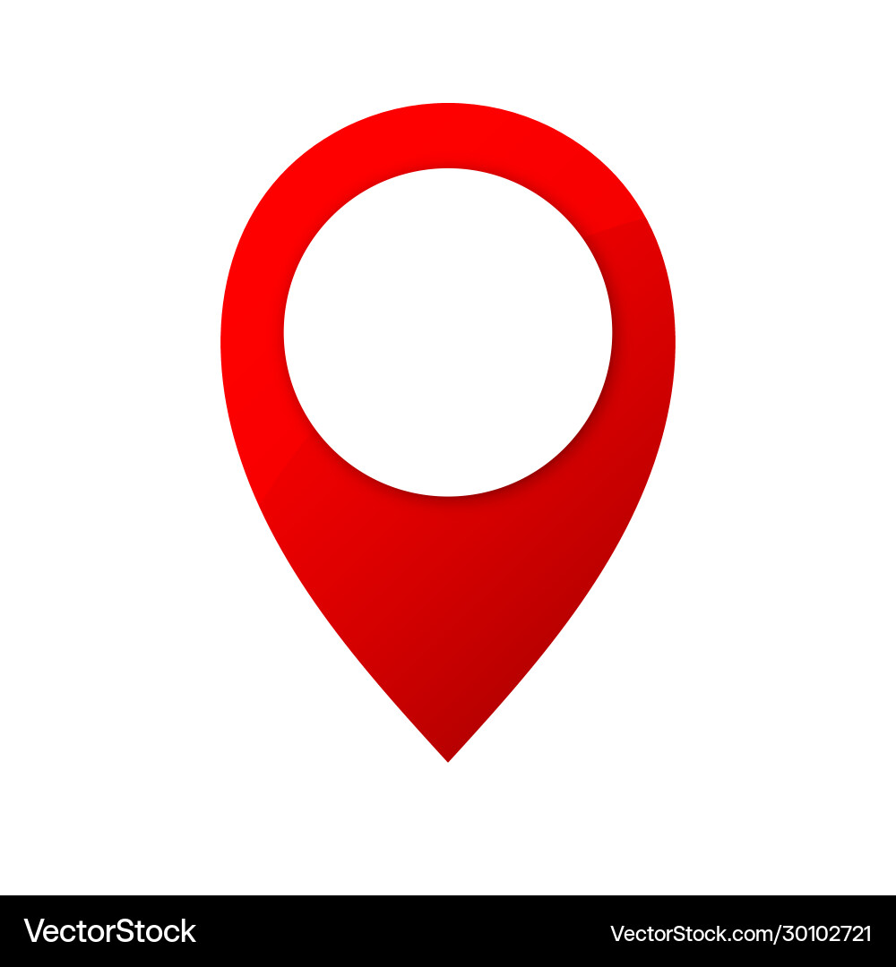 Flat Navigator Pointer Icon vector image