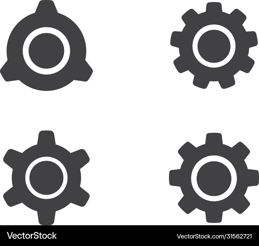 Logo-Vorlage für Getriebe Logo-Vorlage für Getriebe vektorbild