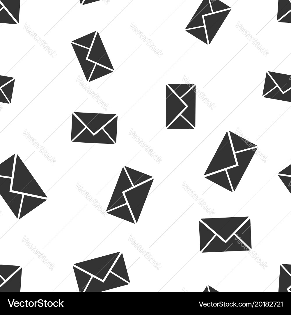 Mail envelope icon seamless pattern background Vector Image