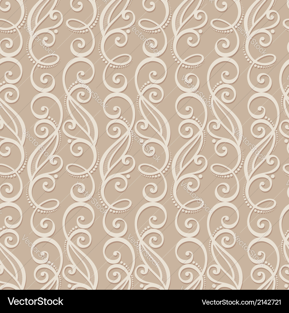 Ornate Scroll Pattern vector image