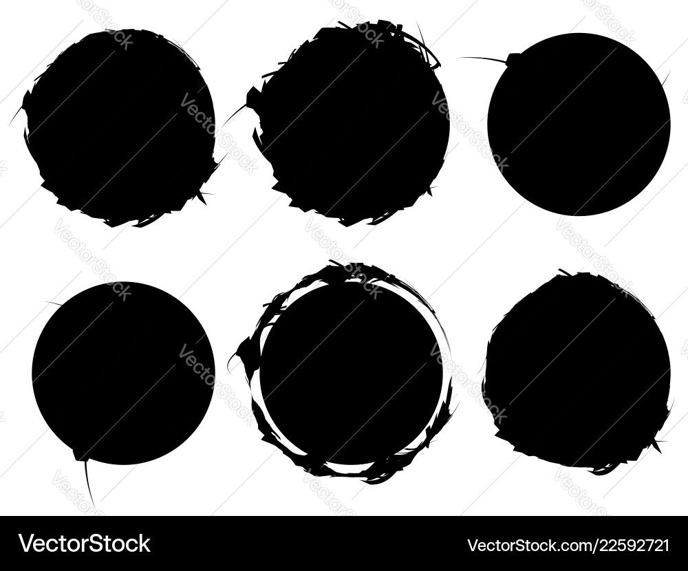 Set of textured rough and grungy elements Set of textured rough and grungy elements vector image