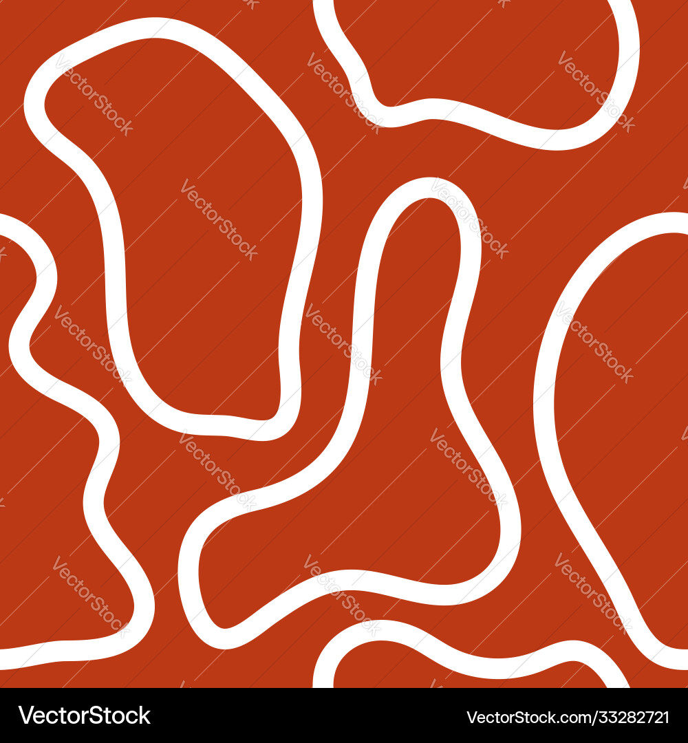 Simple seamless pattern with abstract outlines vector image