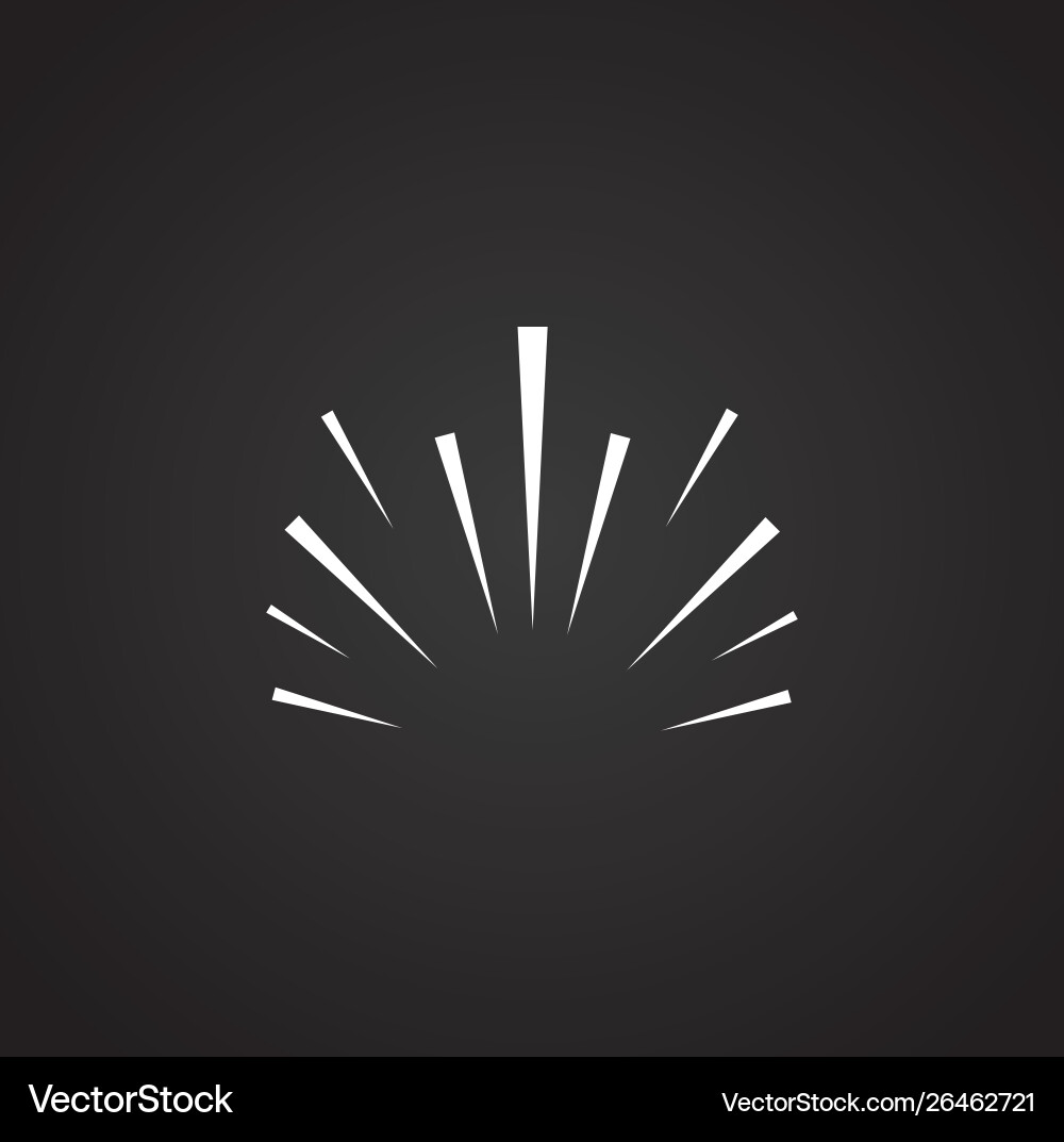 Sparkle icon on background for graphic and web Vector Image