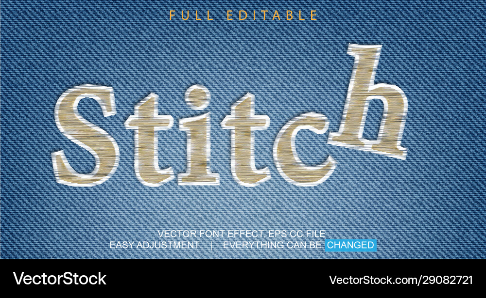 Text font effect editable template with style Text font effect editable template with style Vector Image