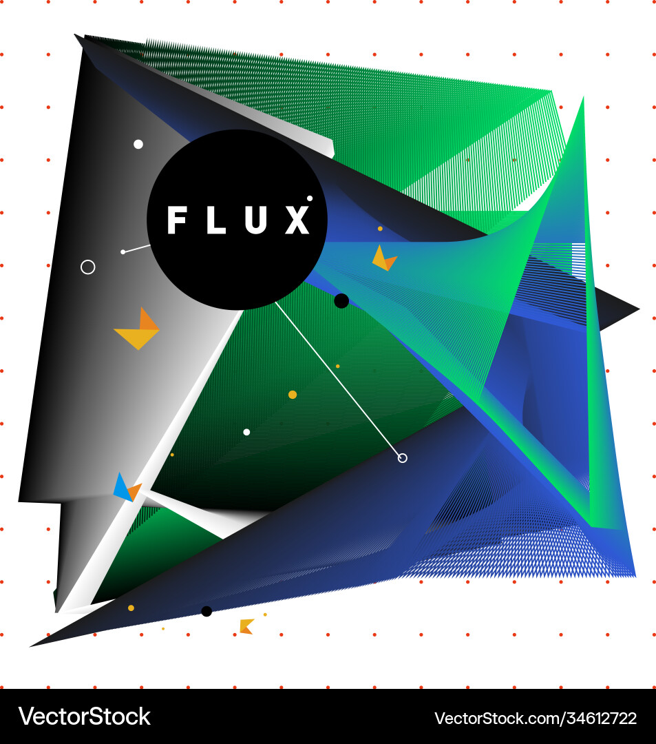 3d colorful wave background dynamic flux effect 3d colorful wave background dynamic flux effect Vector Image