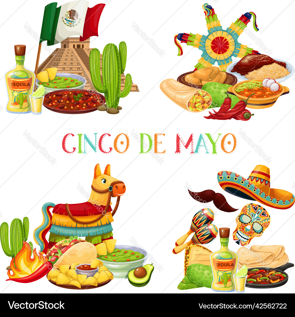 Cinco de Mayo Fiesta Banners Vector Image