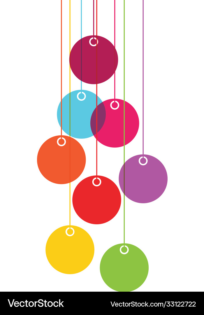 Color lampions Color lampions vector image
