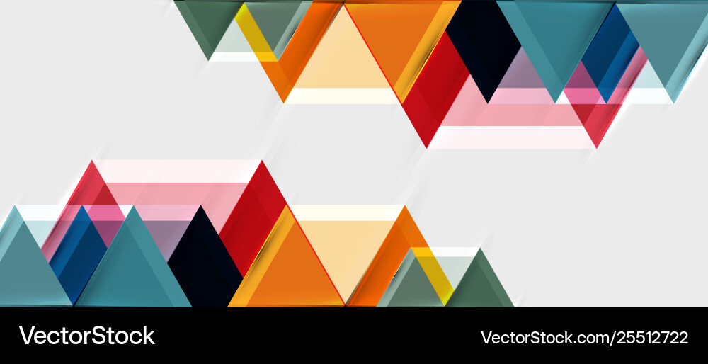 Geometric triangle and hexagon abstract background Geometric triangle and hexagon abstract background Vector Image