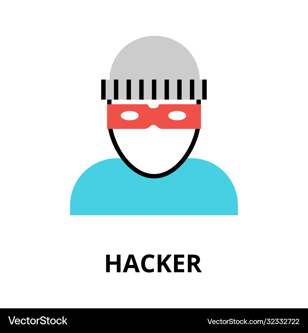 Hacker icon for graphic and web design Hacker icon for graphic and web design vector image