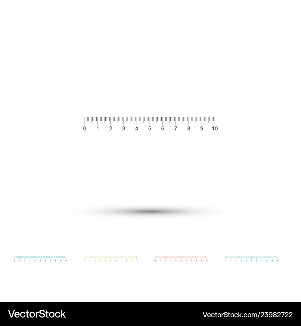 Measuring scale markup for rulers icon isolated Measuring scale markup for rulers icon isolated vector image