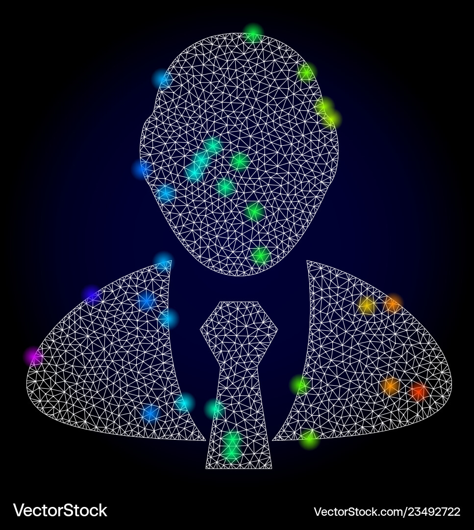 Polygonal mesh manager with spectrum Polygonal mesh manager with spectrum vector image