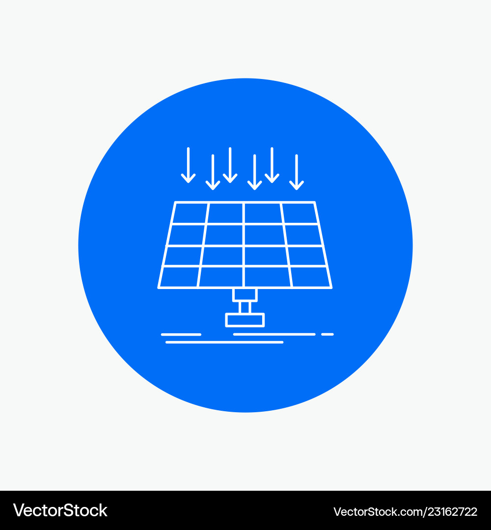 Solar panel energy technology smart city white Vector Image