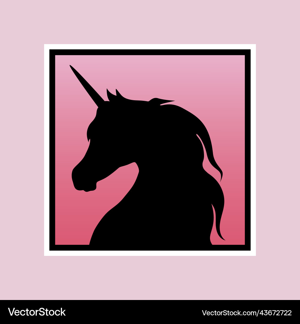 Unicorn on backdrop of sunset as single pattern Unicorn on backdrop of sunset as single pattern Vector Image