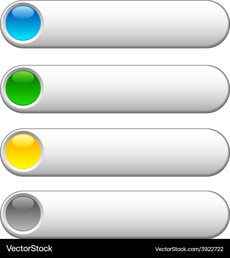 Web buttons Vector Image