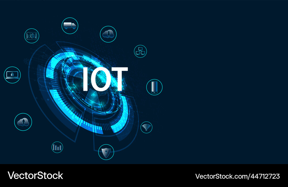 Abstract iot internet of things concepts Abstract iot internet of things concepts vector image