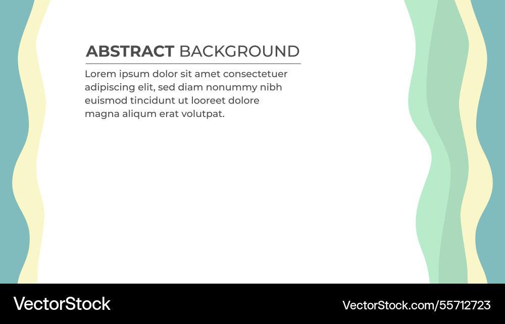 Abstract wave pattern background in mint Vector Image