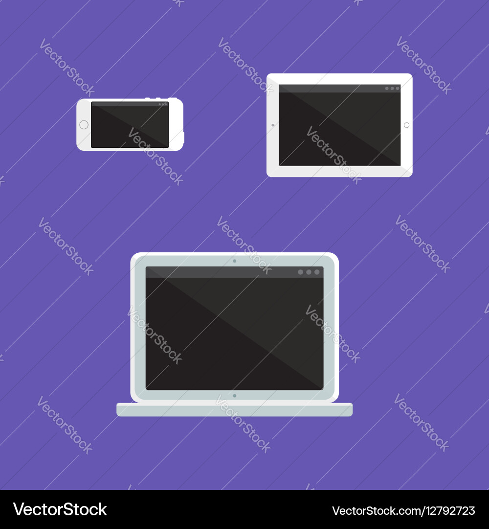 Adaptive design web template vector image
