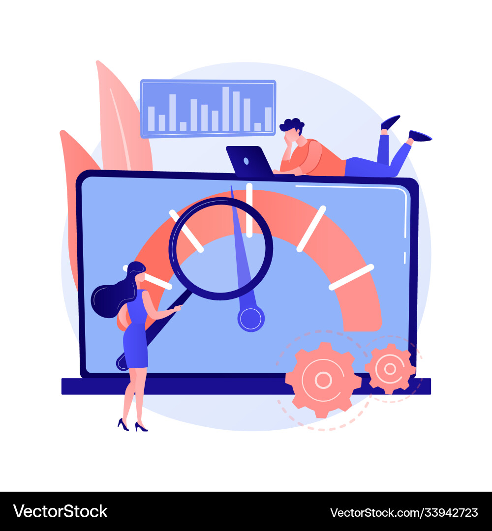 Benchmark testing abstract concept Benchmark testing abstract concept vector image