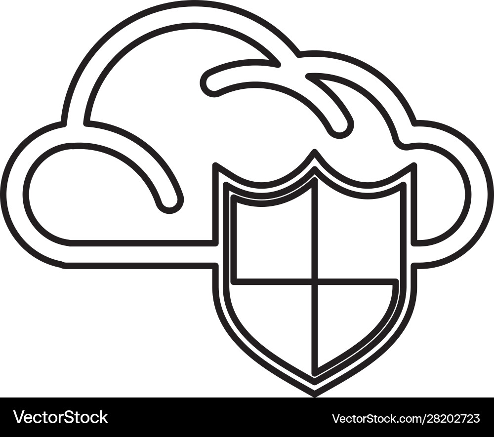 Cloud computing data isolated icon vector image
