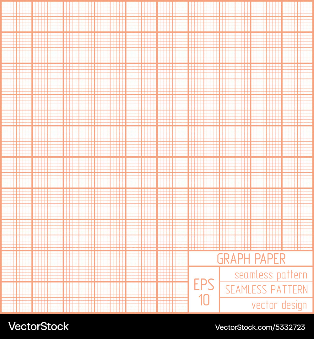 Graph paper seamless pattern vector image
