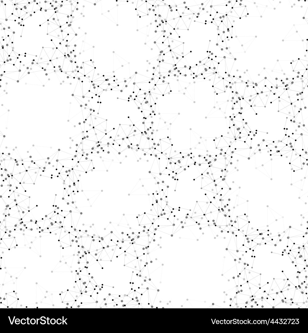 Molecule structure background seamless pattern Vector Image